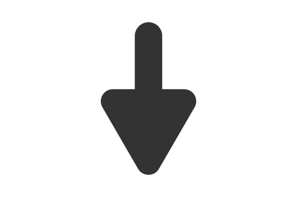 Arrow Down Icon Enhances Visual Communication