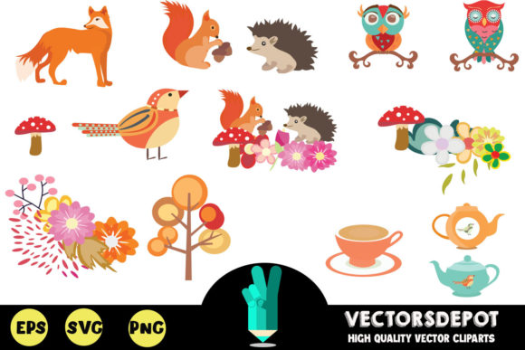Autumn Fun Graphics for Crafting