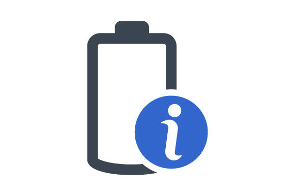 Battery Info Icon Graphics