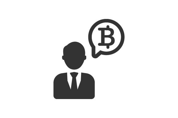 Bitcoin Investor Icon Graphics