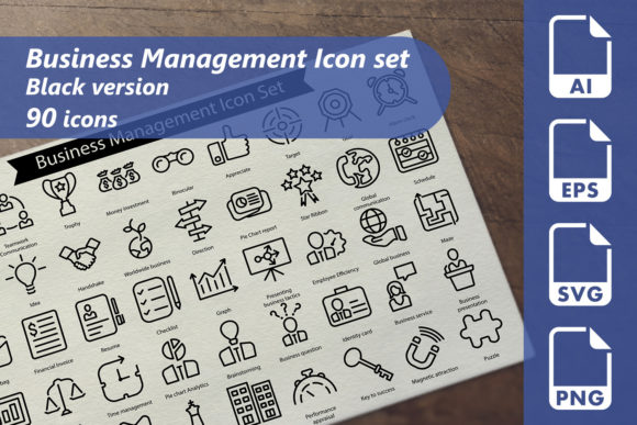 Business Management Line Graphics