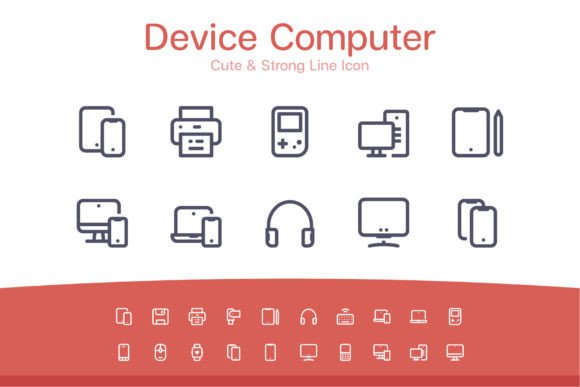 Device Computer Line Icon