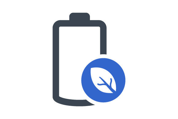 Eco Battery Icon Graphics
