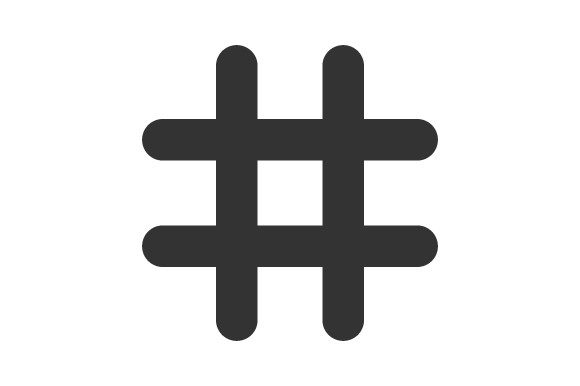 Hash Tag Icon: A Graphic Asset for Modern Branding