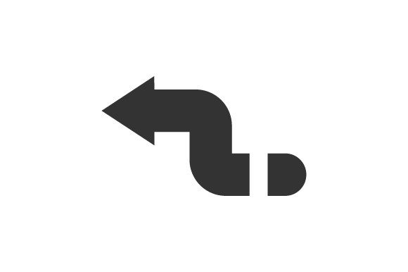 Left Direction Icon: A Modern Graphic Design Asset for Content Publishers