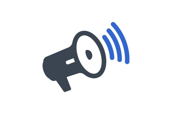 Mega Phone Icon Graphics for Crafters