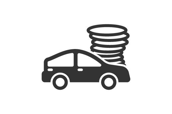 Natural Disaster Crash Icon Graphics