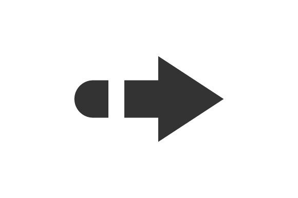 Right Arrow Icon: A Modern Graphic Design Asset for Content Publishers